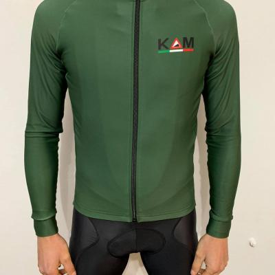Maillot ML vert KM-CYCLINGWEAR (taille L)