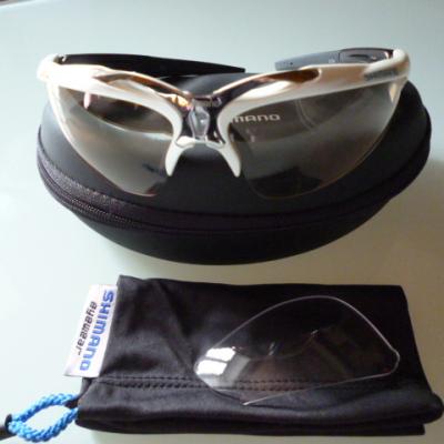 Lunettes SHIMANO S70R (blanc nacré, siglé SKIL)