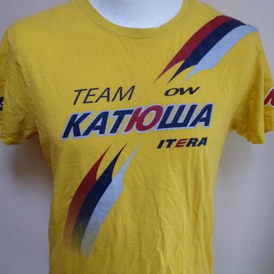 T-shirt jaune KATUSHA-TDF 2015