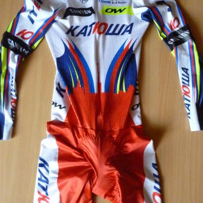 Combinaison CLM manches longues KATUSHA 2015 (taille M)