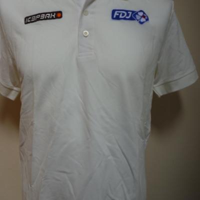 Polo blanc FDJ (taille S)