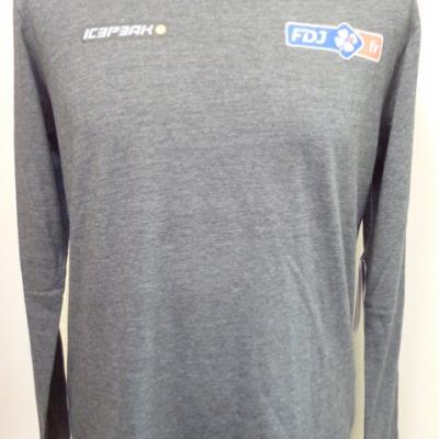 T-shirt ML gris FDJ.fr (taille XS)