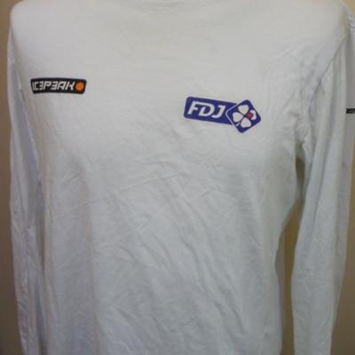 T-shirt ML blanc FDJ (taille S)