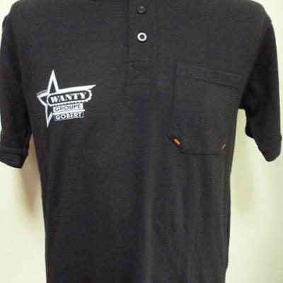 Polo noir recto-verso WANTY 2016 (taille S)