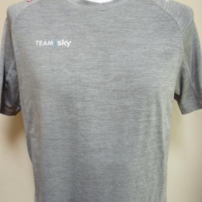 T-shirt gris clair Castelli-SKY 2019 (taille L)