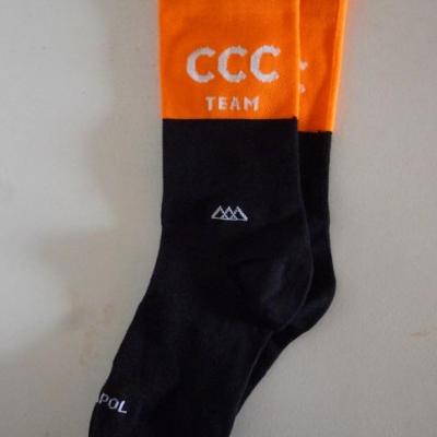 Socquettes hautes CCC 2020 (taille L/XL, noires/oranges)