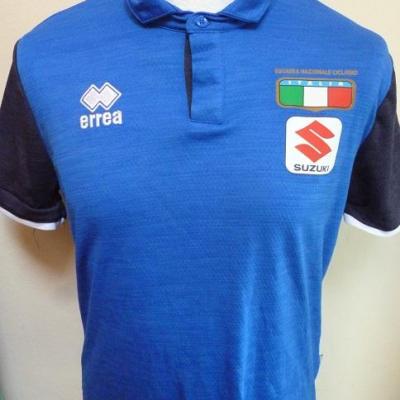 Polo bleu équipe d'ITALIE (taille S, mod.1)