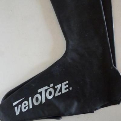 Couvre-chaussures hauts noirs VELOTOZE (taille L)