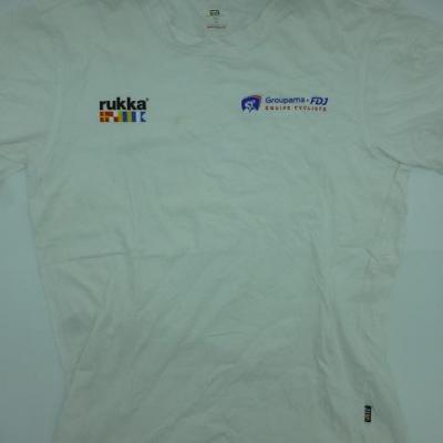 T-shirt blanc GROUPAMA-FDJ 2021 (taille M, mod.2)