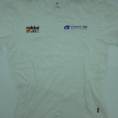T-shirt blanc GROUPAMA-FDJ 2021 (taille M, mod.2)