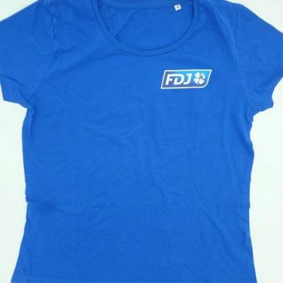 T-shirt bleu FDJ femme (taille M)
