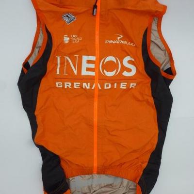 Gilet imperméable orange INEOS-GRENADIERS 2022 (taille S, 