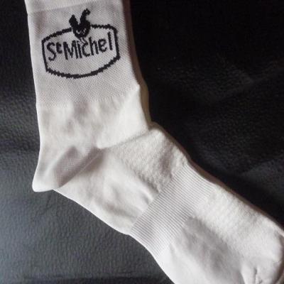 Socquettes blanches team St-MICHEL-MAVIC 2023 (taille L/XL, mod.1)